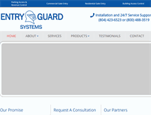 Tablet Screenshot of entryguardsystems.com